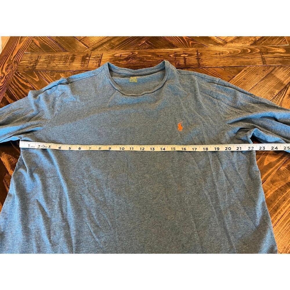 Polo Ralph Lauren Shirt Mens Size XL Cotton Long Sleeve Blue Classic Fit Preppy - Picture 5 of 7